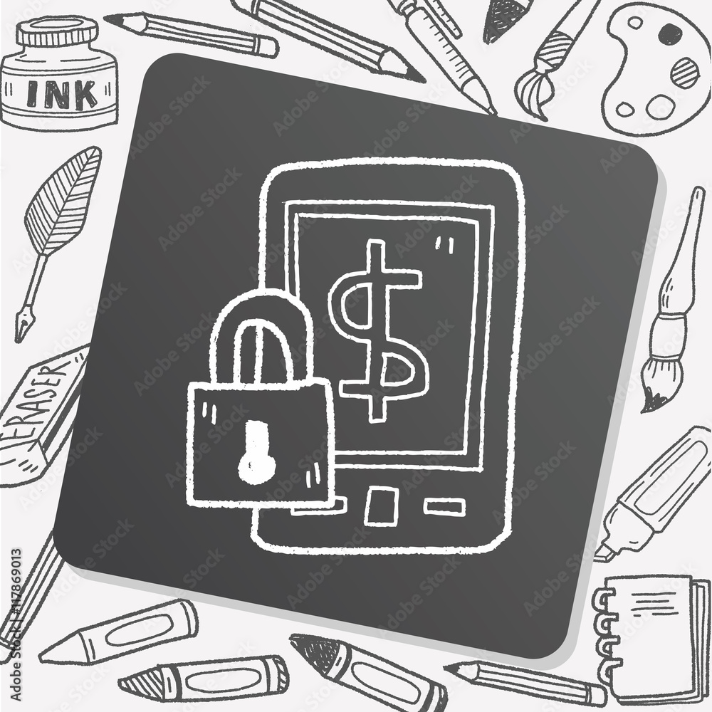 phone money safe doodle phone money safe doodle