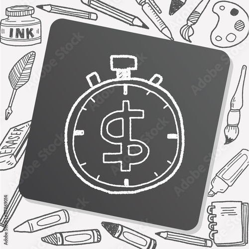 time is money doodle