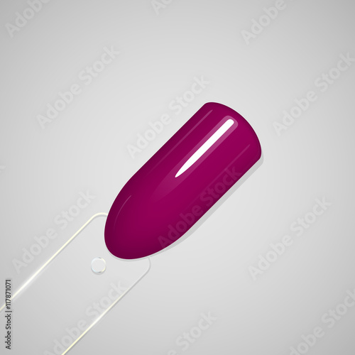 Nail polish. Gel polish. Tips. Vector illustration