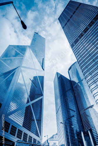 modern skyscrapers of hong kong,china.
