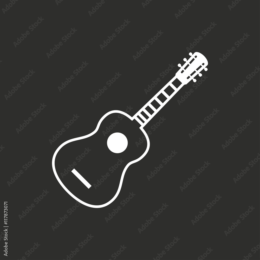 Guitar - vector icon. Guitar - vector icon.