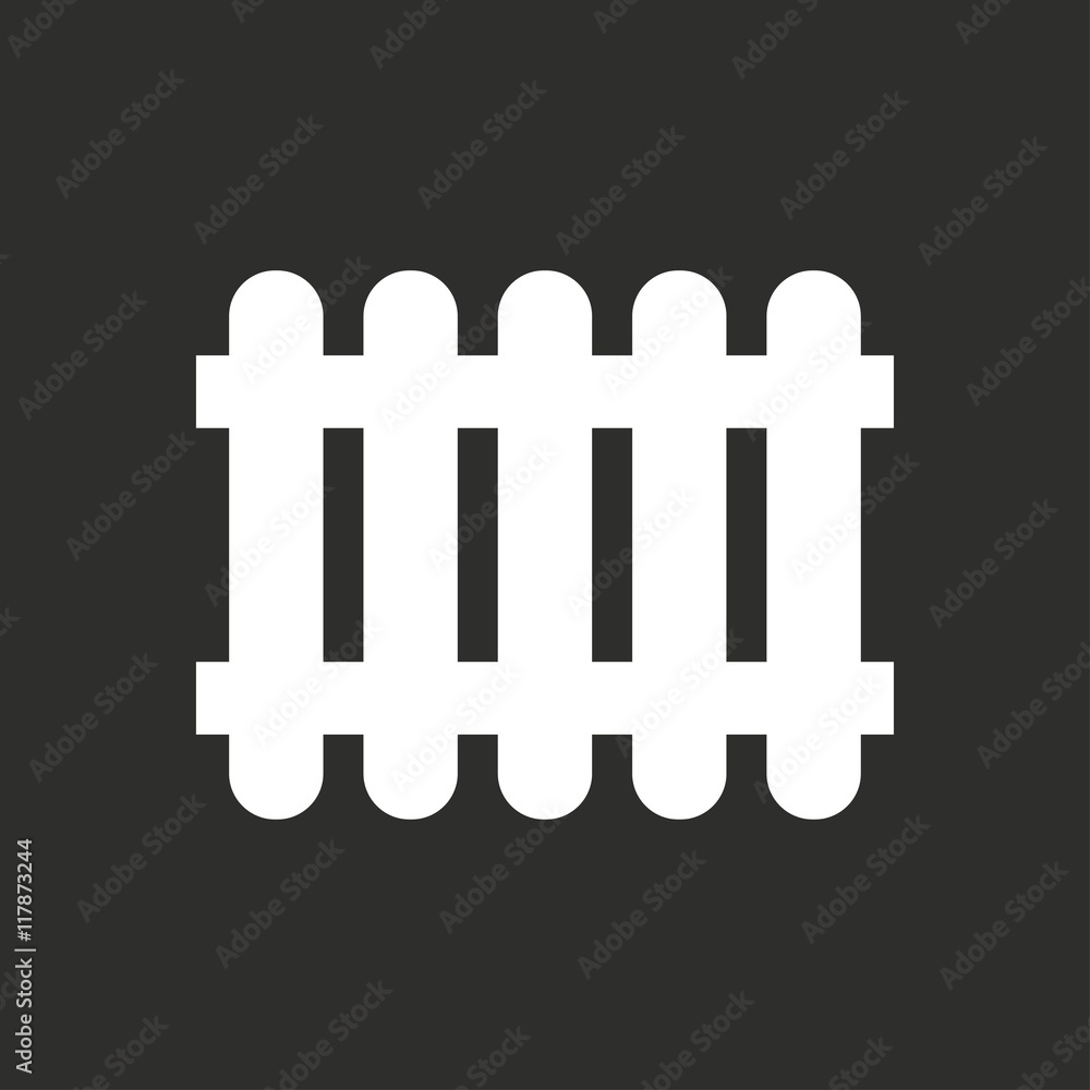 Fence - vector icon. Fence - vector icon.