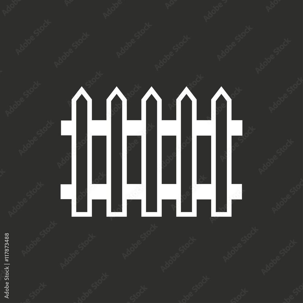 Fence - vector icon. Fence - vector icon.