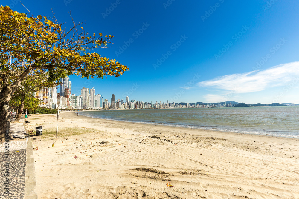 City View of Balneario Camboriu beach. Santa Catarina