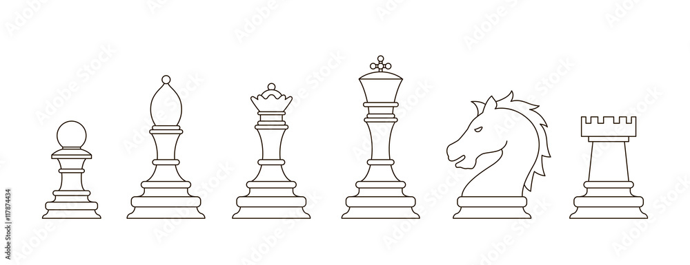 Chess pieces icon Chess pieces icon