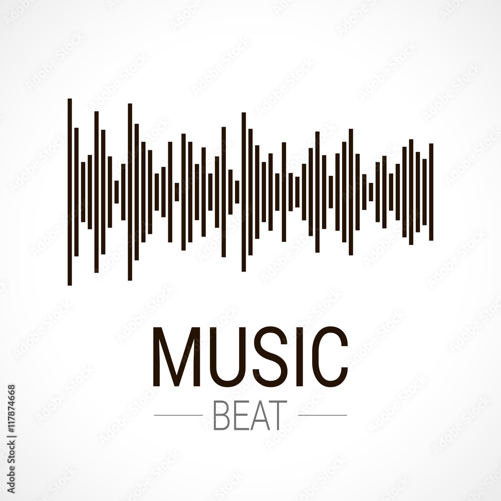 Music beat. Abstract equalizer. Music beat. Abstract equalizer.