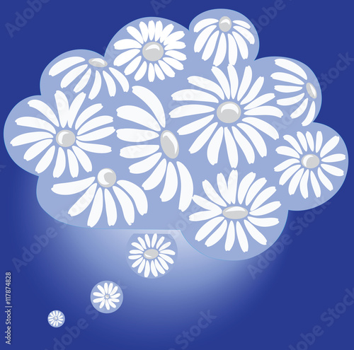 Chamomile Paradise. Dream in the cloud