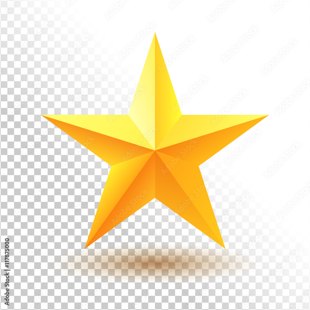 Fototapeta premium Gold star icon.