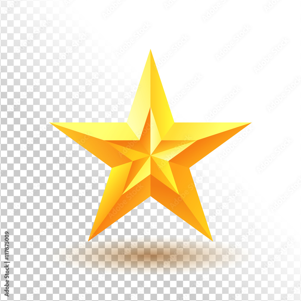 Obraz premium Gold star icon.