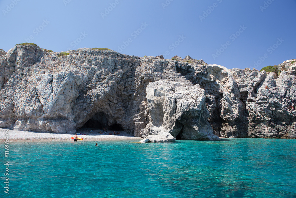 Fototapeta premium Traonou beach, Rhodes island, Greece