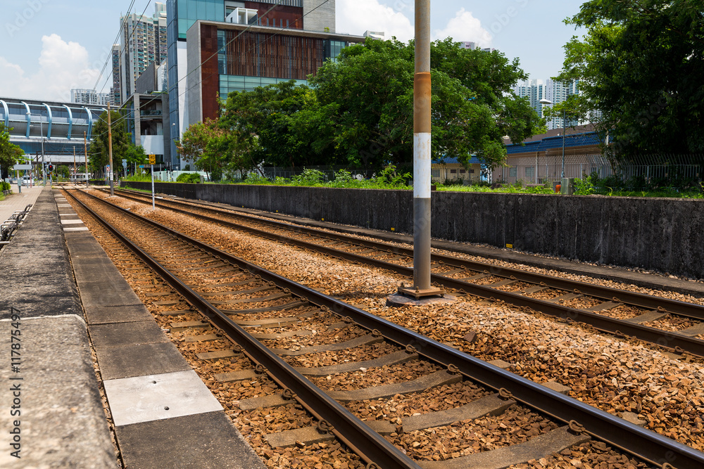 Fototapeta premium Rail track