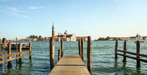 Panoramic view of San Giorgio Maggiore island, Venice, Veneto, I