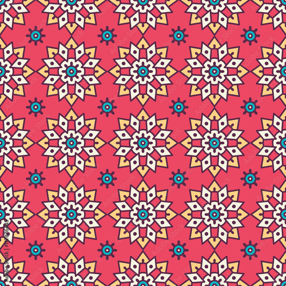 Ethnic floral seamless pattern Ethnic floral seamless pattern