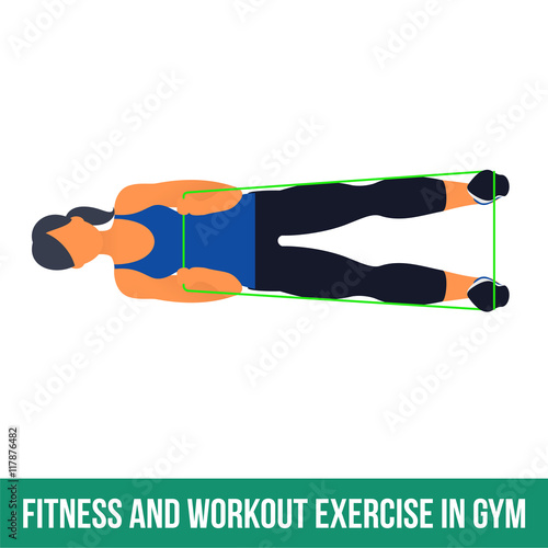 Aerobic icons. RESISTANCE BAND