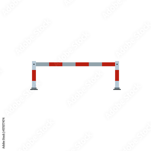 Barrier icon in flat style isolated on white background