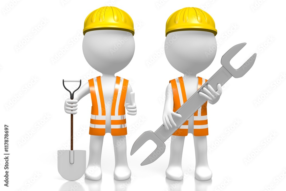 3D construction team