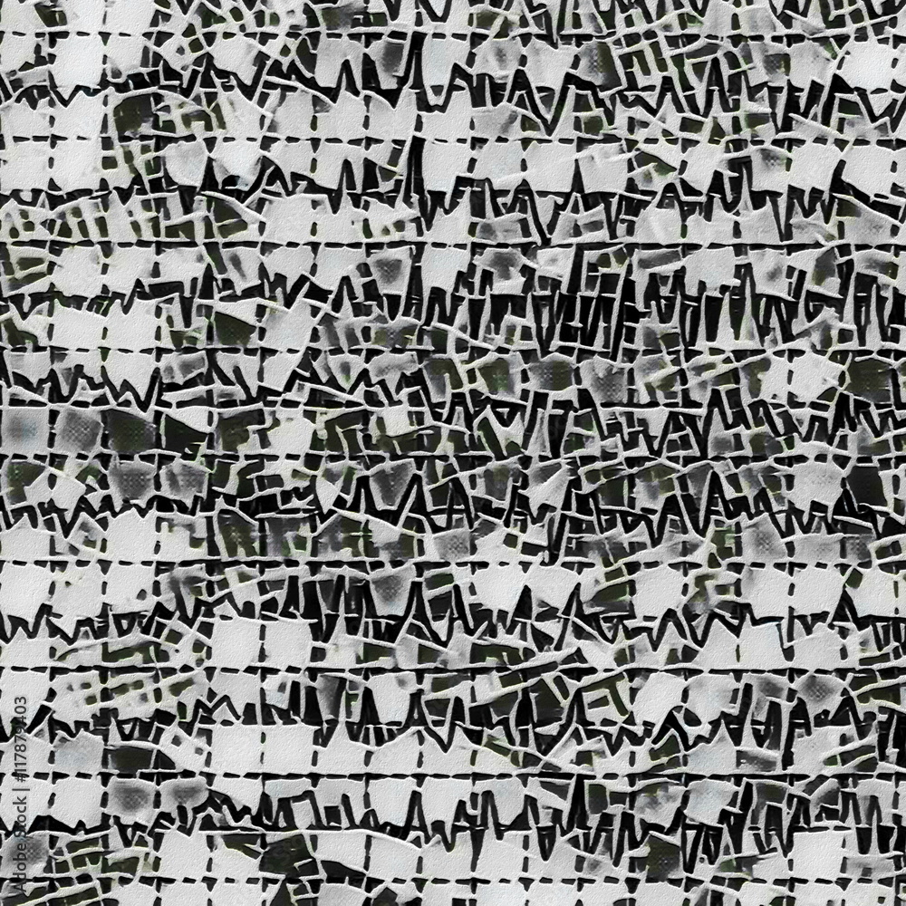 brain wave on electroencephalogram EEG for epilepsy, illustration