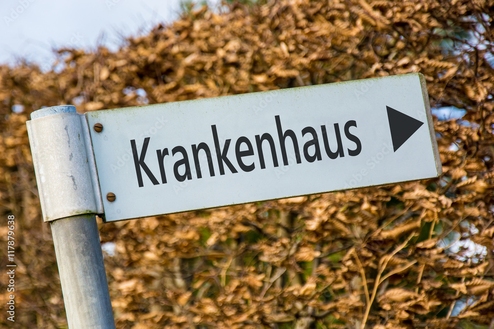 Schild 92 - Krankenhaus