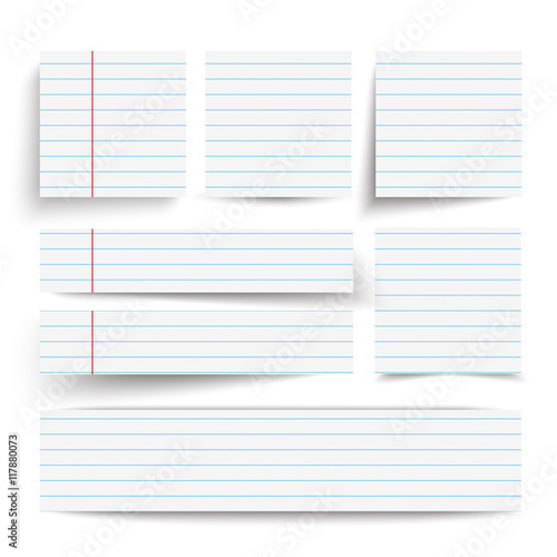 Lined Paper Banners Set