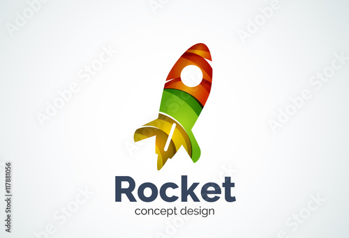 Rocket logo template