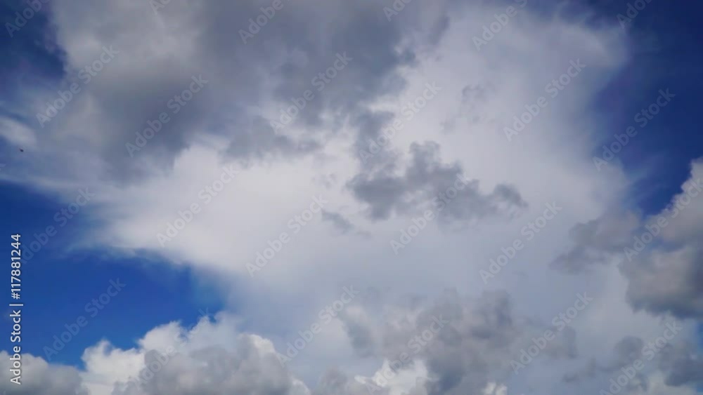 Sunny and cloudy lakeside tilt down Sunny and cloudy lakeside tilt down