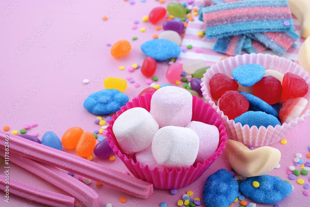 Bright colorful candy background Bright colorful candy background
