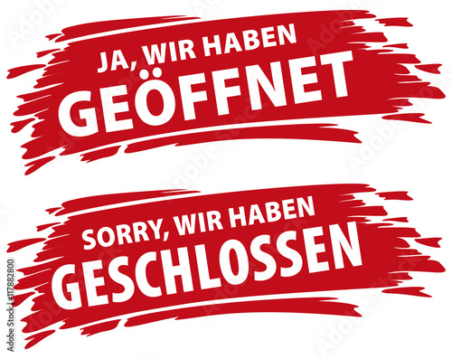 Geöffnet oder geschlossen