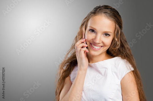 Young Woman Using a Cell Phone