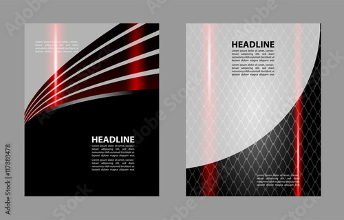 Abstract flyer or cover design with halftone effect/vector illustration
