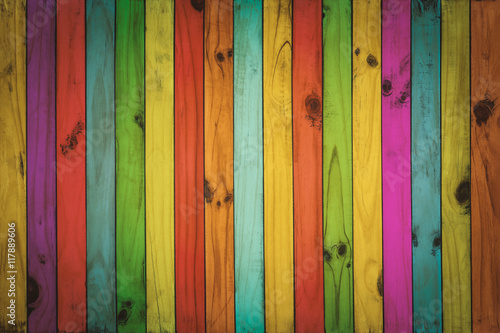 Vintage colorful wood background