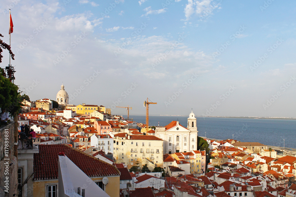Fototapeta premium Panorama Lissabon