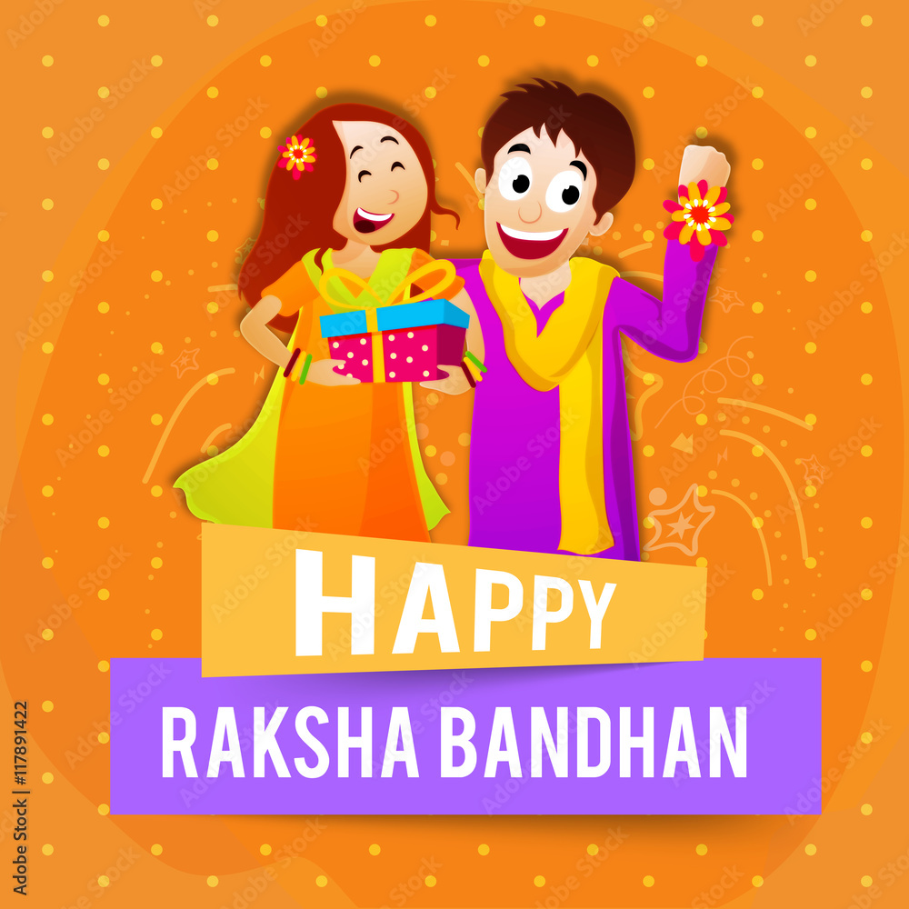 Cute Sister and Brother for Raksha Bandhan. Cute Sister and Brother for Raksha Bandhan.