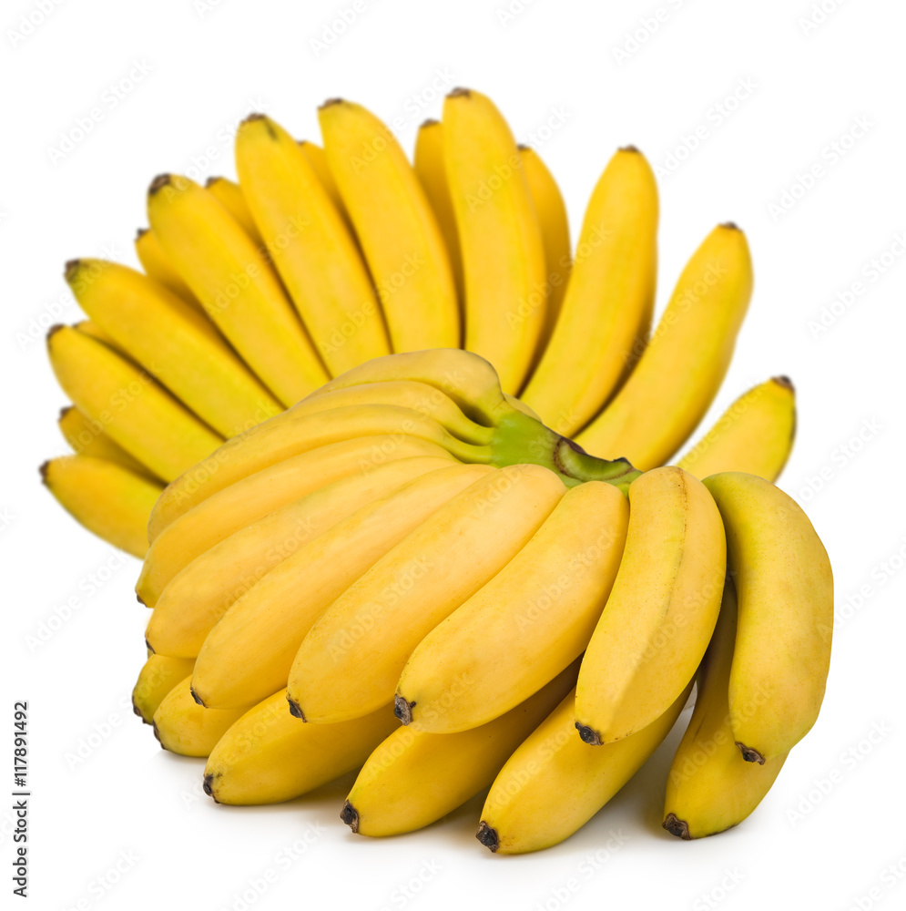 image of a banana on white background