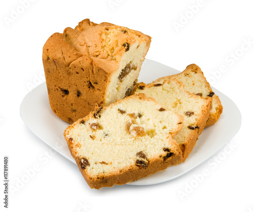 image of cake on a white background