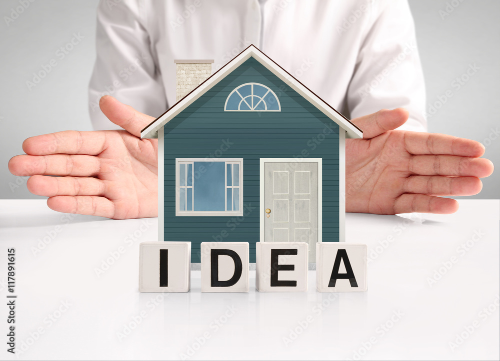concept by house from in hand concept by house from in hand