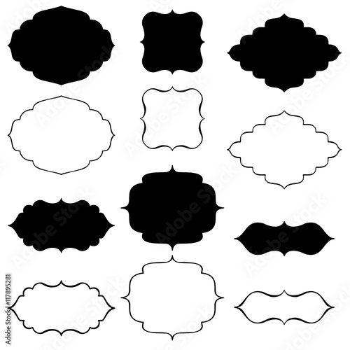 Collection of decorative frames