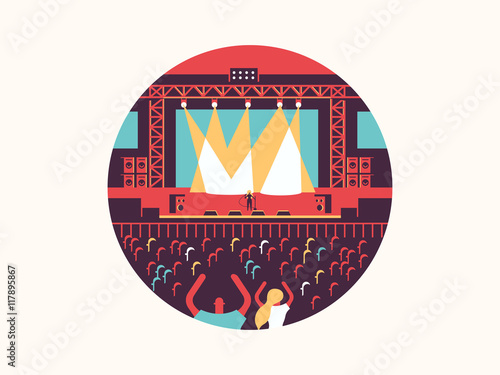 Concert design flat