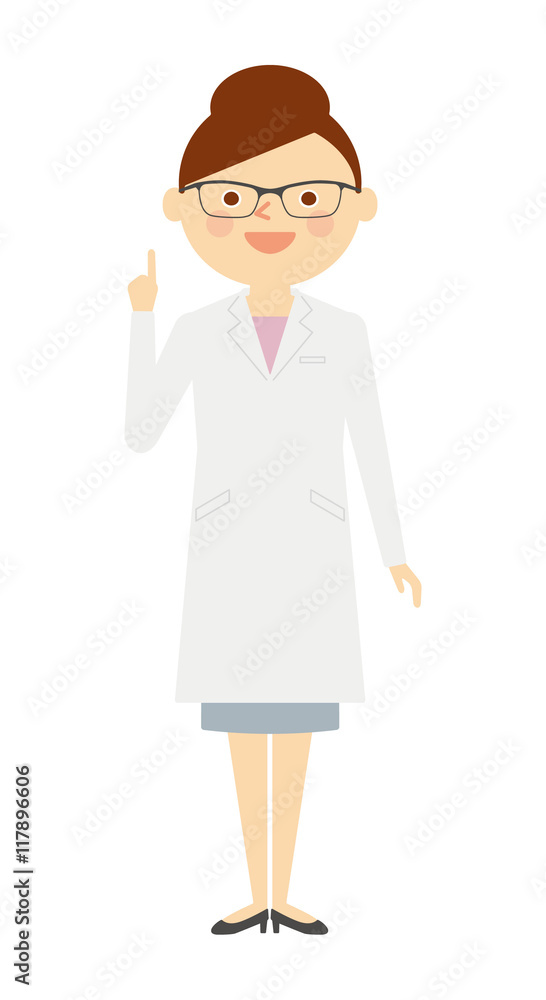 白衣 女性 指差し 働く人々 イラスト Stock Illustration Adobe Stock 白衣 女性 指差し 働く人々 イラスト Stock Illustration Adobe Stock
