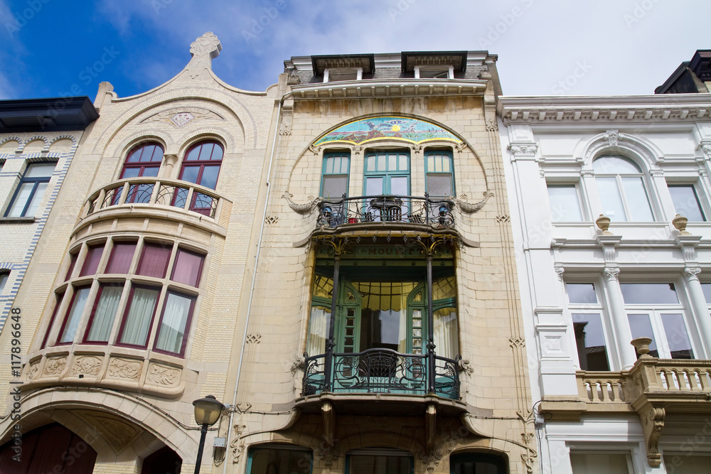 Obraz premium Jugendstil-Häuser in Antwerpen