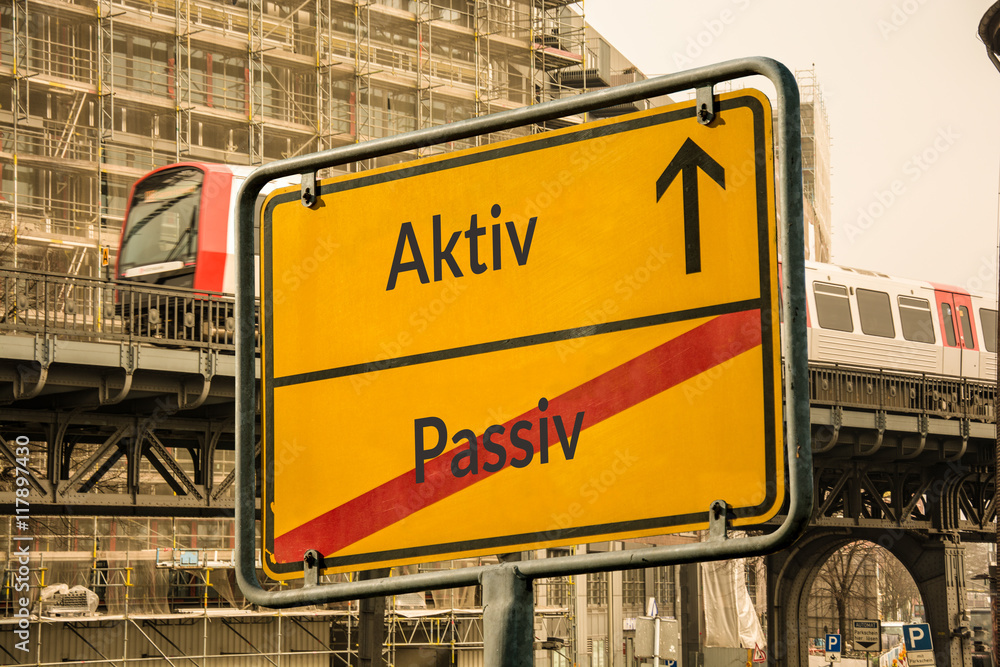 Fototapeta premium Schild 113 - Aktiv