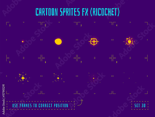 Animation frames or energy explosion sprites