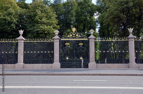 The grille of the Summer Garden, St.Petersburg, Russia