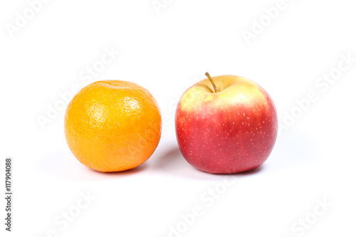 Red Apple and Orange frut