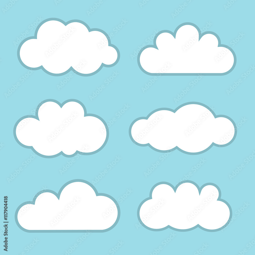Clouds. Vector illustration