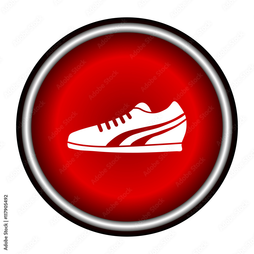 Running Shoe Icon on White Background. Vector illustration Running Shoe Icon on White Background. Vector illustration