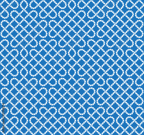 Vector seamless pattern of ropes