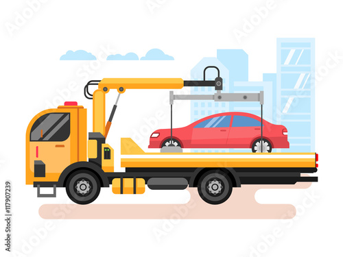 Car evacuator flat