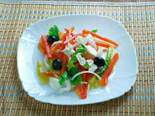 Kazakh salad of radish photo