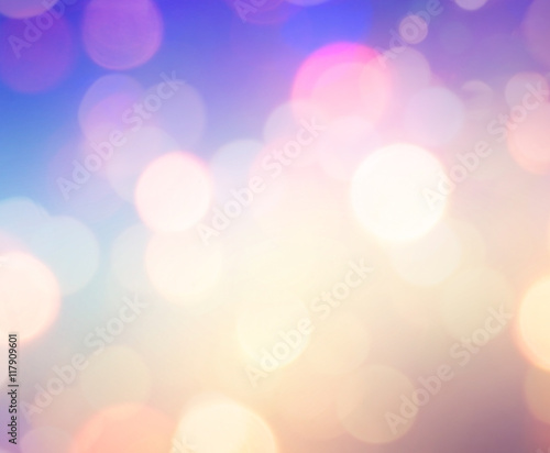 Colorful circles of light abstract background