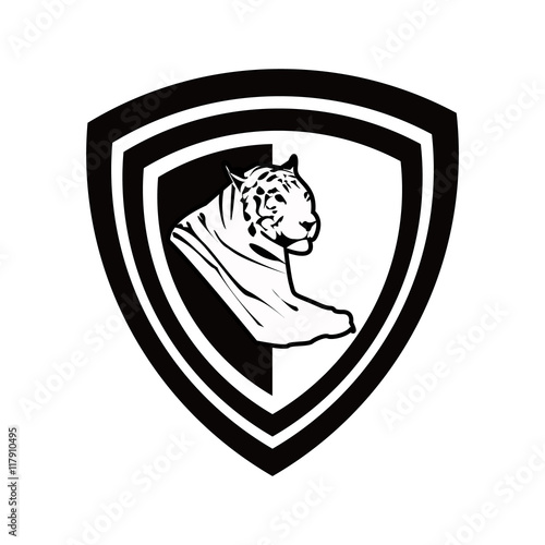 Fototapeta Naklejka Na Ścianę i Meble -  Tiger logo